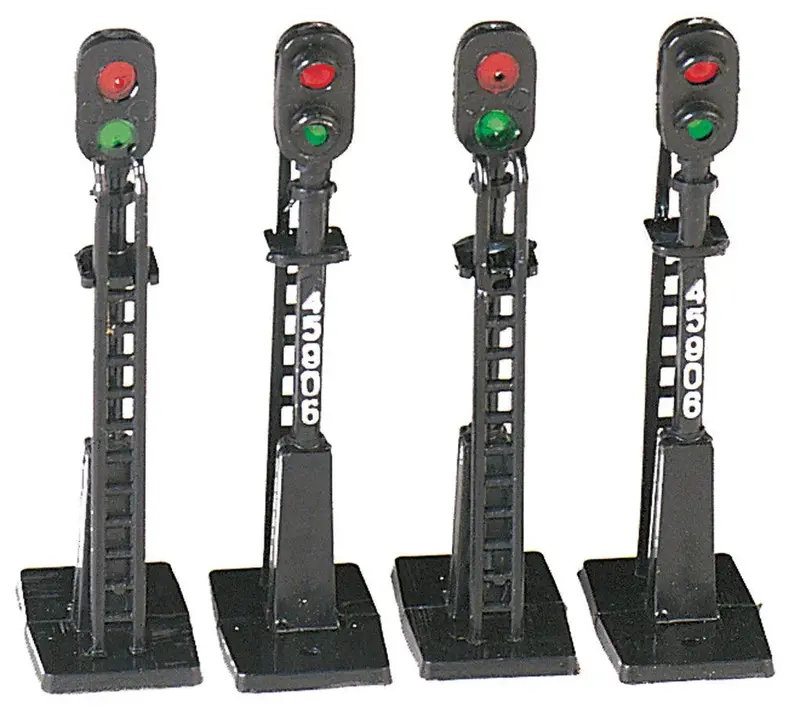 Ho Scale Bachmann Block Signals (4 Pcs) 42101 1