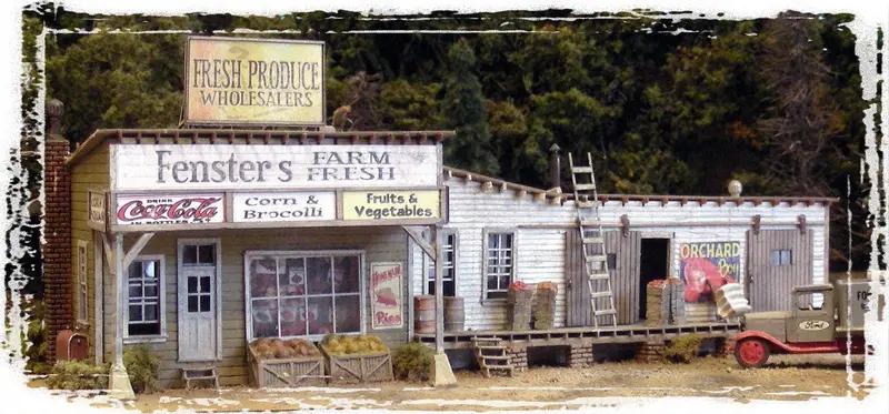 Ho Scale Bar Mills Fenster's Farm Fresh Model Kit 1