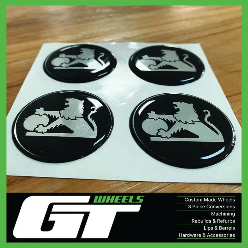 Holden Lion Black (With Tail) 45Mm Resin Decal 1