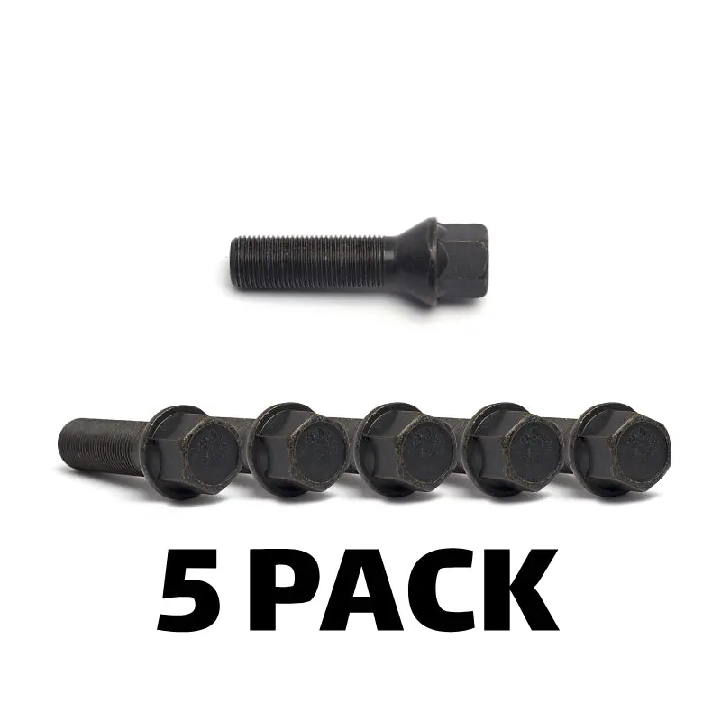 H&R Wheel Bolts - Tapered (60º) - Black 14Mm (5 Pack) 1