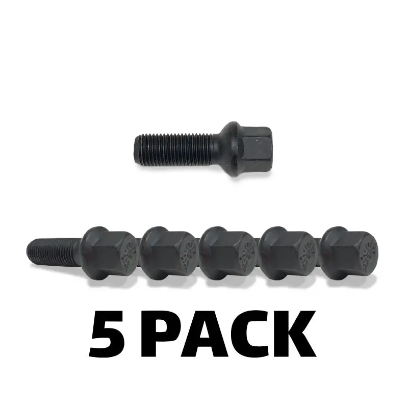 H&R Wheel Bolts - Vw / Audi Ball - Black 14Mm (5 Pack) 1