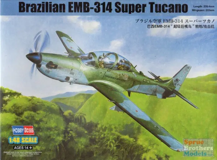 Hy81727 1/48 Brazilian Emb314 Super Tucano 1