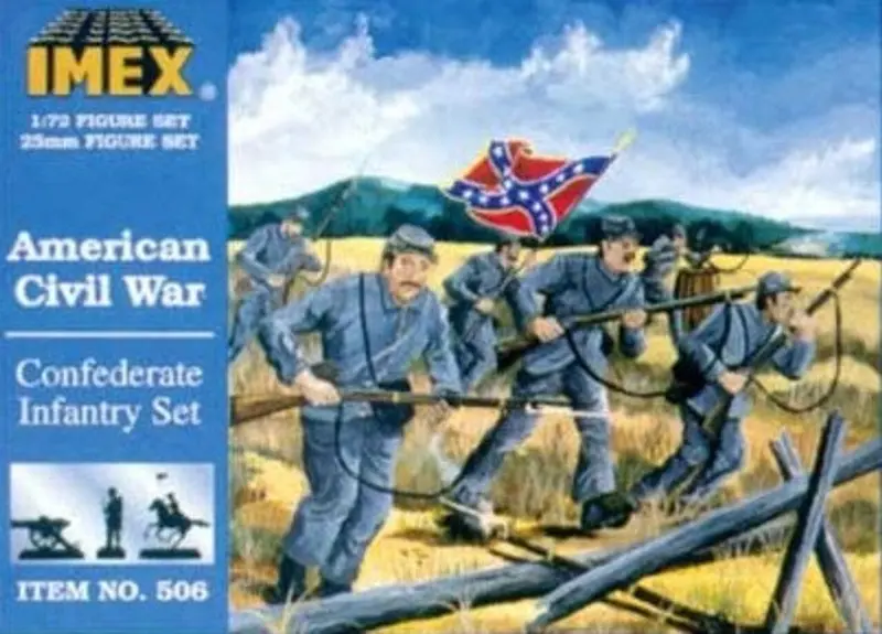 Imx-506	1/72 Civil War Confederate Infantry (49) 1