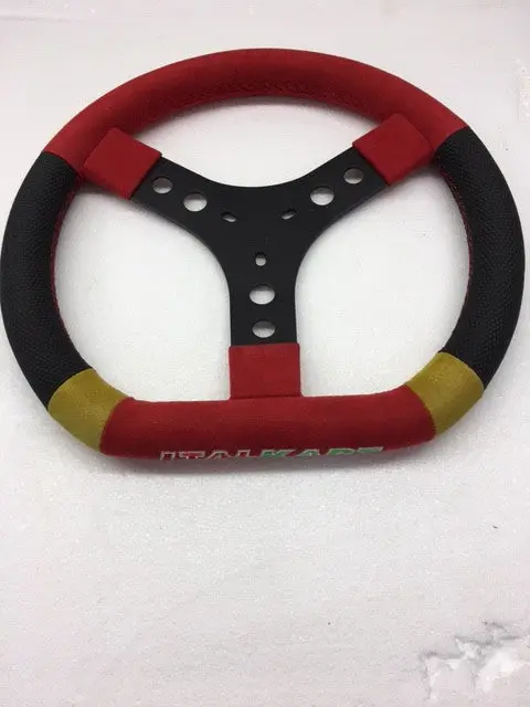 Italkart Steering Wheel - Red/Yellow With Black Grips 1