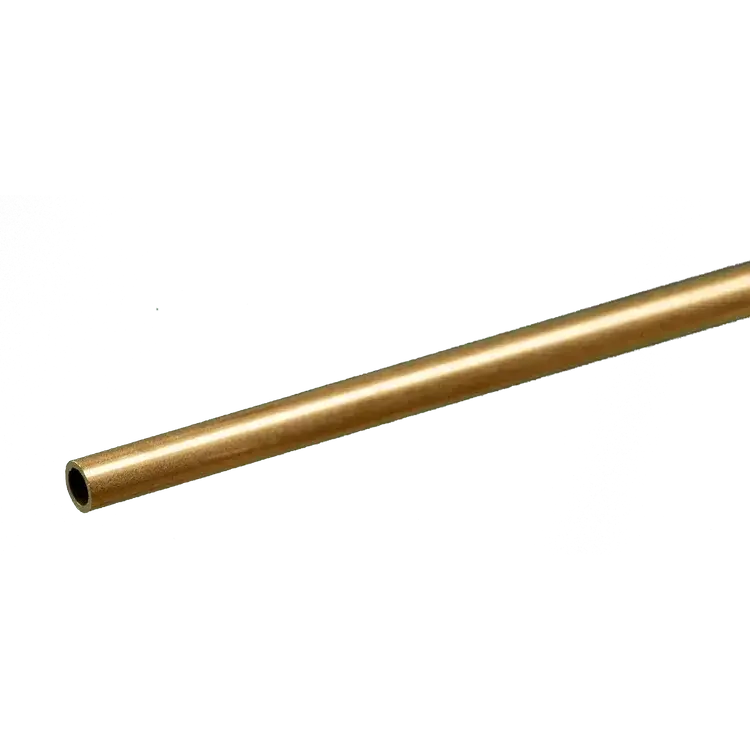 K&S Round Brass Tube: 5/32" Od X 0.014" Wall X 12" Long 1