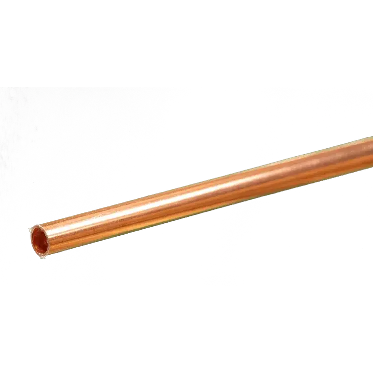 K&S Round Copper Tube: 1/8" Od X 0.014" Wall X 12" Long 1