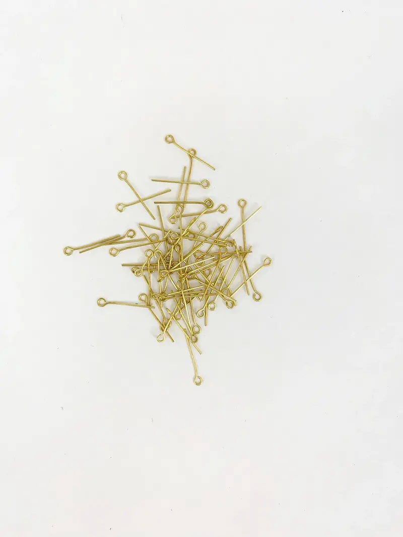 Model Shipways - 0.75Mm X 6Mm Brass Jackstay Eyebolts 500 Pcs - 429B 1