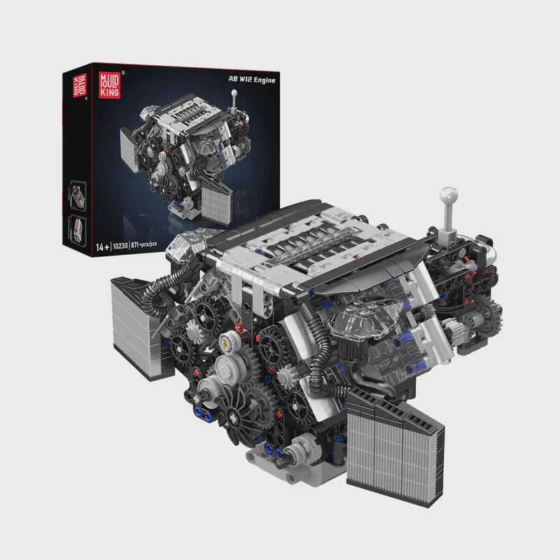 Mould King 10230 W12 Twin Turbo Engine Model Building Set | 871 Pcs 1
