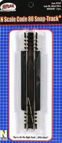 N Atlas Code 80 Rerailer Track (3 Pcs) 2532 1