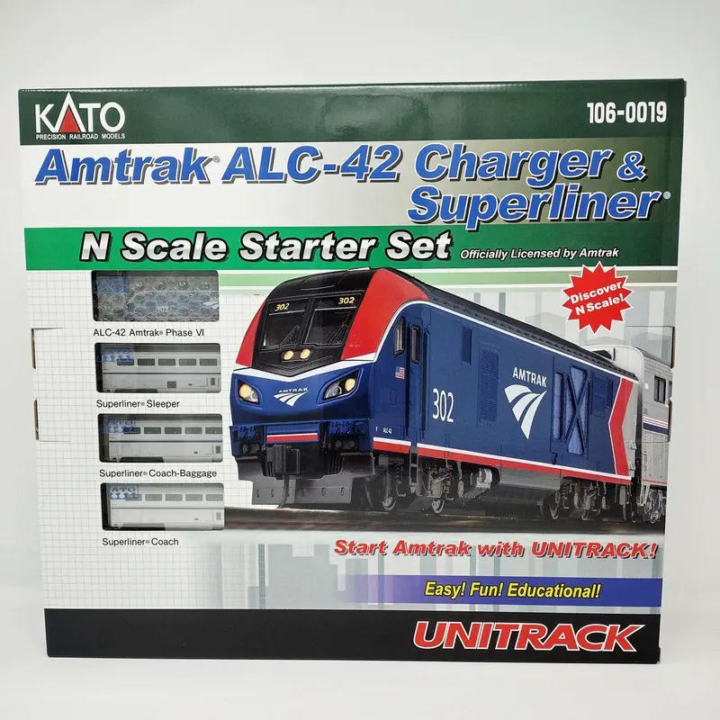 N Kato Alc-42 Charger, Superliner Amtrak Starter Set 1060019 1
