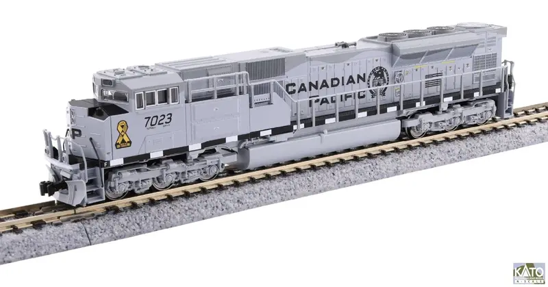 N Kato Sd70acu Canadian Pacific #7023 (Grey) For Analog/Dc 176-8544 1