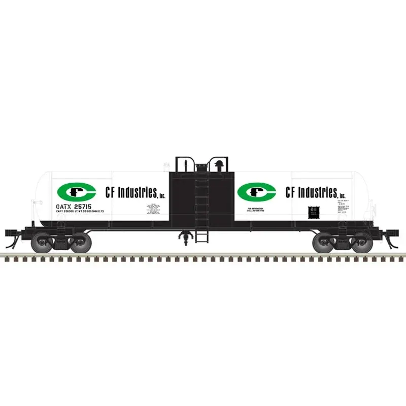N Scale Atlas 20,700 Gallon Tank Car Cf Industries (Gatx) #25720 - 50006298 1