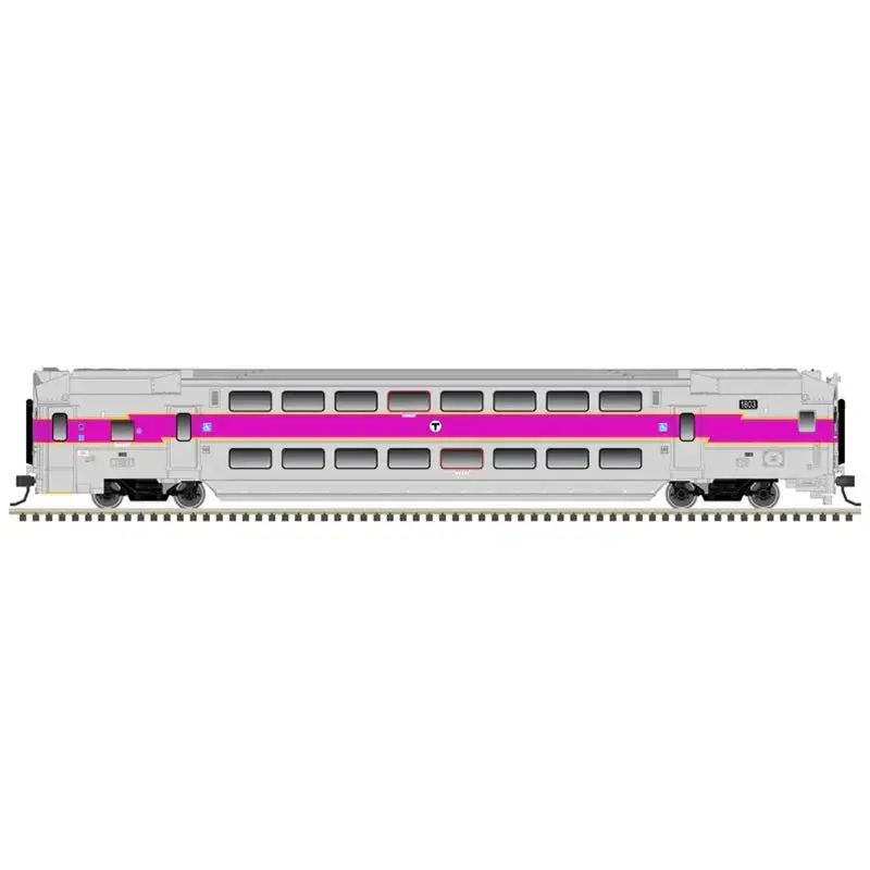 N Scale Atlas Master Multi-Level Cab Car Mbta #1803 - 50006624 1