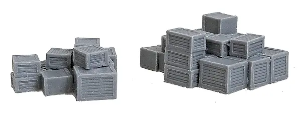 N Scale Bar Mills (2) Crate Stacks 1