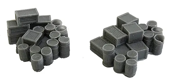 N Scale Bar Mills Assorted Crates & Barrels 1