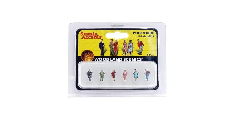 N Scale Woodland Scenics People Walking 1