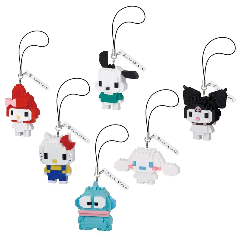 Nanoblock Hello Kitty And Friends Blind Box Key Chain (12 Pcs) 23621 1