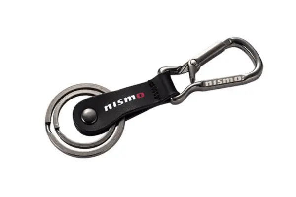 Nismo Basic Double Carabiner Keychain - Black ##660193259 1
