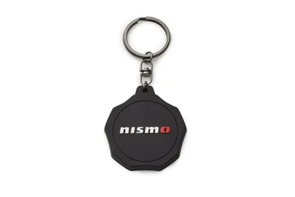 Nismo Oil Filler Cap Rubber Key Ring - Black/Red 1