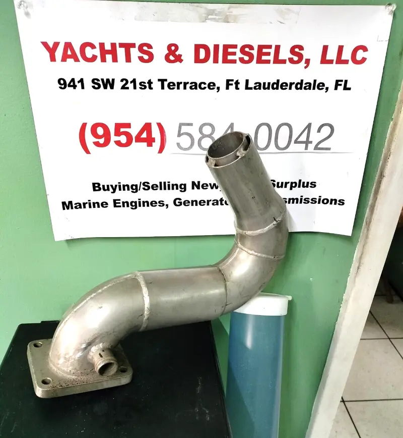 Onan Mdl4 Genset Custom New Stainless Steel Wet Exhaust Elbow With Free Shipping 1
