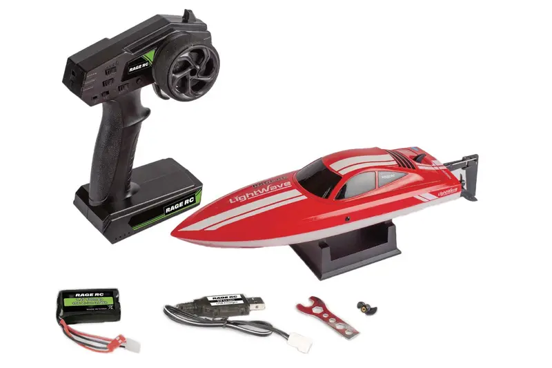 Rgrb1133	Lightwave Electric Micro Rtr Boat; Red 1