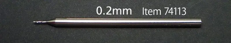 Tamiya Fine Pivot Drill Bit 0.2Mm 74113 1