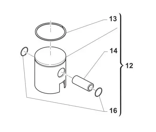 Tm 53.93 Piston - R1 Red Special And R2 1