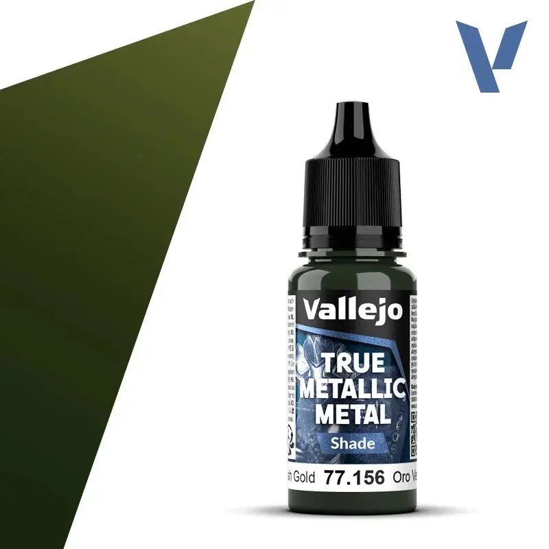 Vallejo True Metallic (Shade) Greenish Gold 18Ml 77.156 1