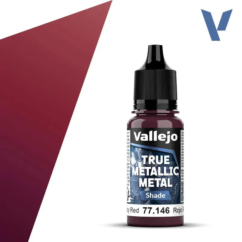 Vallejo True Metallic (Shade) Ruby Red 18Ml 77.146 1