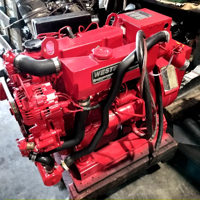 Westerbeke 12.5 -Btdb Diesel 4 Cyl. Marine Generator 12.5 Kw Used 884 Hours 1