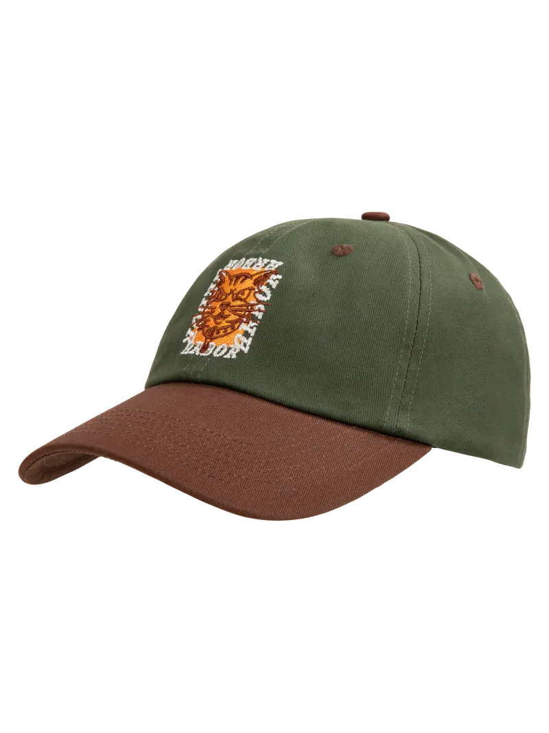 Whiskers Cap - Forest Green/Chocolate 1