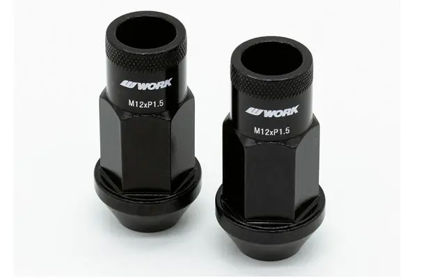 Work Light Weight Racing Lug Nuts Set M12x1.5 - Black ##979131076 1