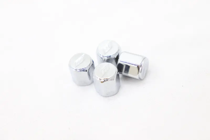 Work Tire Tyre Wheel Valve Stem Air Cap Cover 4Pcs - Chrome ##979131064 1