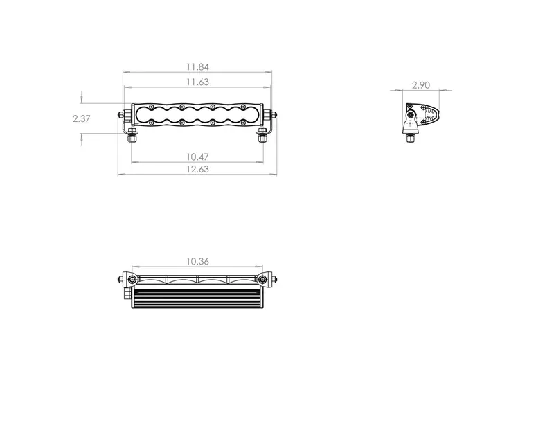 Baja Designs 701006 S8 Series 10-Inch Led Light Bar – Work/Scene Beam Pattern 1