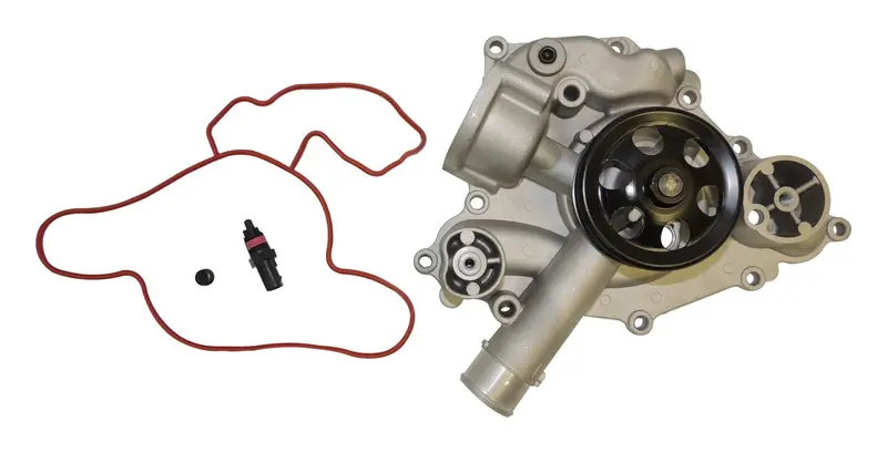 Crown Automotive 53022340Ac Jeep Water Pump Assembly With Gasket, Oil Cooler Plug & Temp Sensor 1