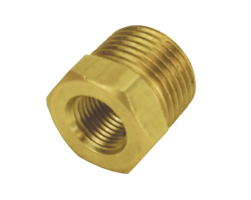 Derale 98450 3/8-Inch Male To 1/8-Inch Female Brass Reducer Bushing 1