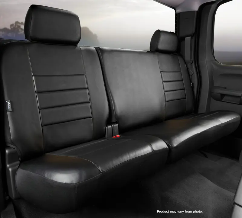 Fia Leatherlite Custom Seat Cover – Slim-Fit, Black-On-Black Design With Premium Breathable Material 1