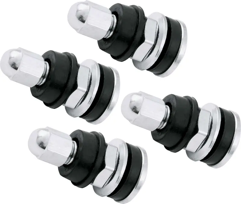 Quickcar Racing 56-116 Chrome Valve Stem Set – Four-Pack For High-Pressure Applications 1