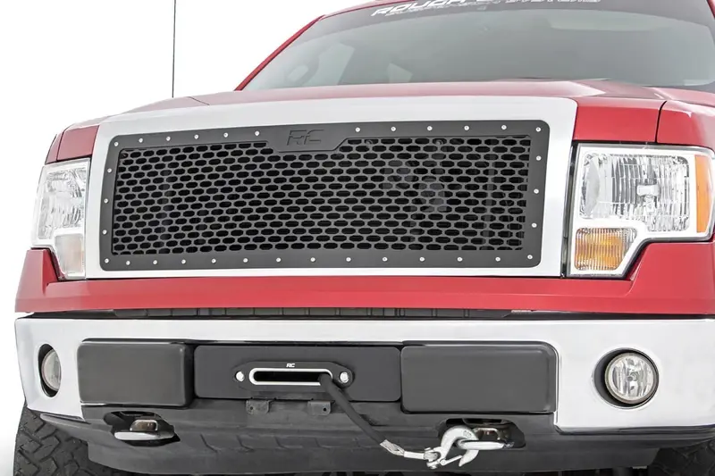 Rough Country Mesh Grille 70229 – Stylish Front End Replacement For 2009–2014 Ford F-150 1