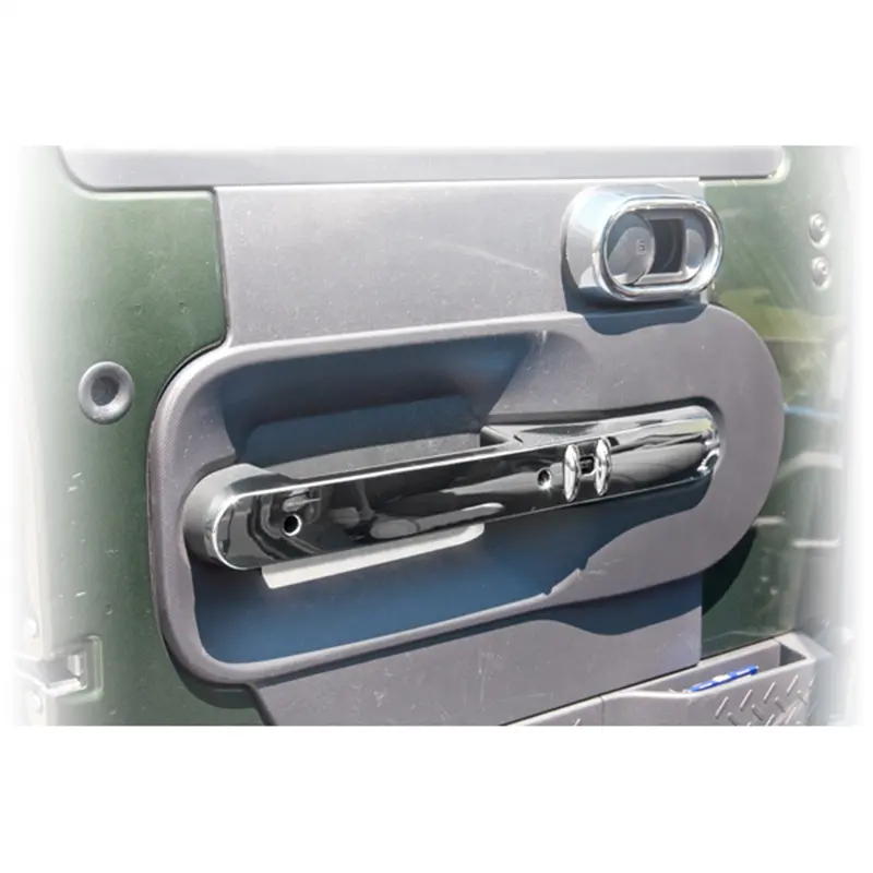 Rugged Ridge 11156.16 Chrome Front Door Handle Trim Set (Pair) 1