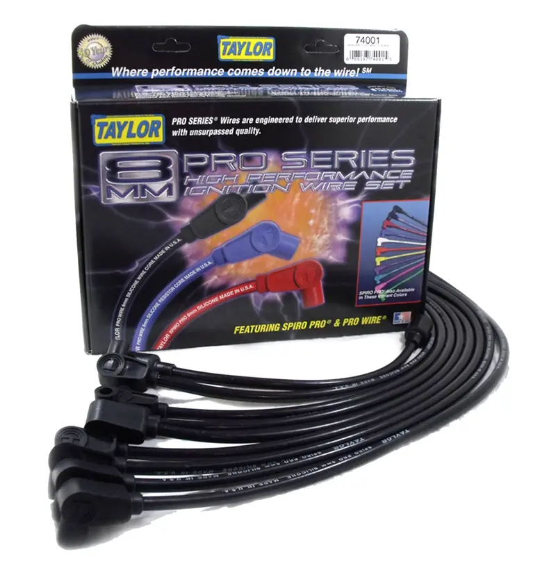 Taylor Cable 74098 8Mm Spiro-Pro High-Performance Ignition Wire Set 1