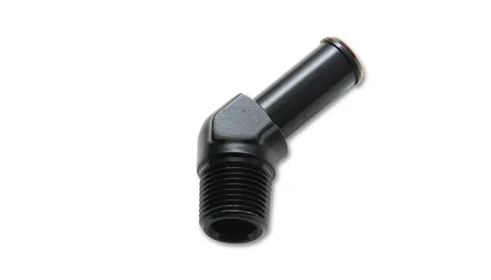 Vibrant Performance 11227 45° Male Npt-To-Hose Barb Adapter – 3/8" Npt, 5/16" Hose Id 1